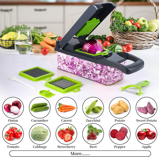 Vegetable Chopper 14-in-1 Multifunctional