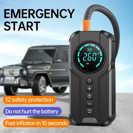 Portable Car Jumper Starter with Air Compressor