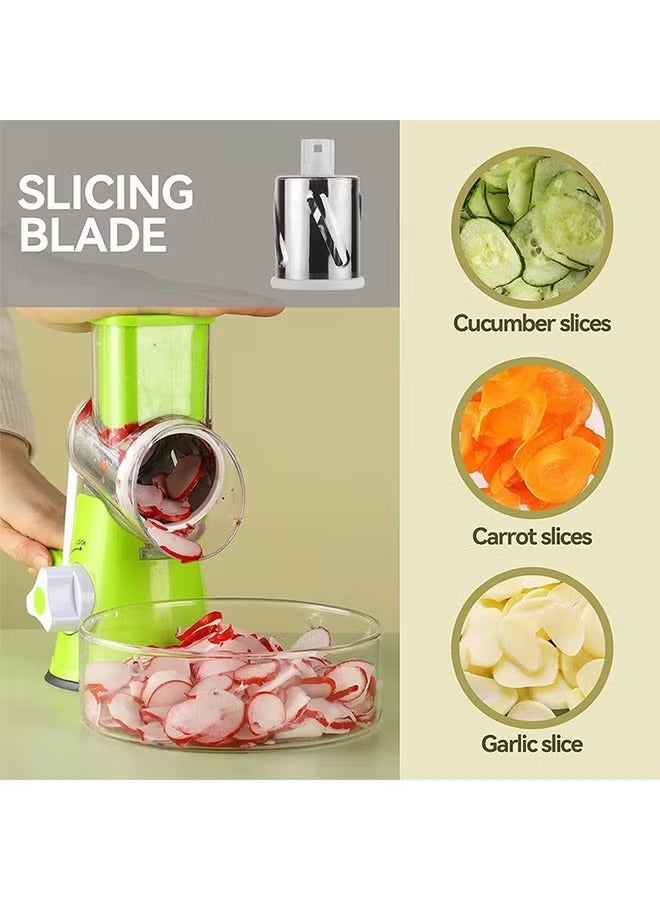 Rotary Vegetable Grater & Cutter – Multi-Function